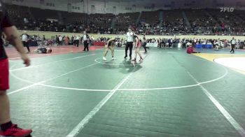 128 lbs 5th Place - Sarah Rollow, Fort Gibson Youth Wrestling vs Za'karia Mcclain, Shawnee Middle School