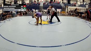 120 lbs Quarters & 1st Wb (16 Team) - Manuel Velasquez, Gilmer County vs Braxton Bonner, Troup