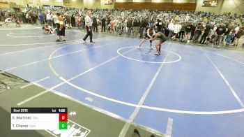 114 lbs Quarterfinal - Eli Martinez, Coalinga Roughnecks vs Troy Chavez, Yuba Sutter Combat