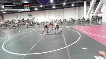 156 lbs Quarterfinal - Ashveer Jhalli, Unattached vs Cole Irwin, Gold Rush Wr Ac