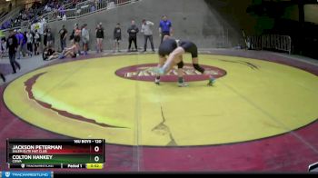 120 lbs Cons. Semi - Jackson Peterman, Salem Elite Mat Club vs Colton Hankey, COWA