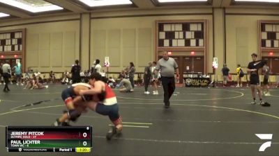 167 lbs Round 5 (6 Team) - Paul Lichter, Town WC vs Jeremy Pitcok, Olympic Gold