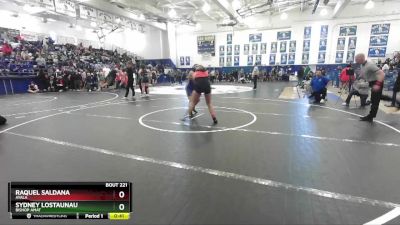 155 lbs Cons. Round 1 - Raquel Saldana, Ayala vs SYDNEY LOSTAUNAU, Bishop Amat