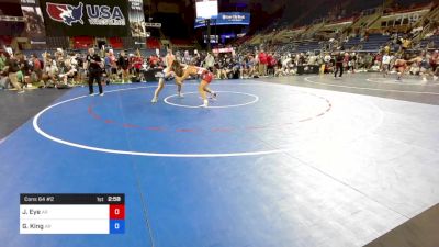 195 lbs Cons 64 #2 - Jonathan Eye, Arkansas vs Grant King, Arkansas