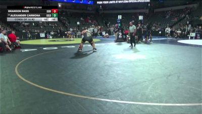 285 lbs Consi Of 16 #2 - Brandon Bass, Servite (SS) vs Alexander Carmona, Golden West (CS)