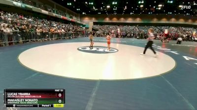 60-62 lbs Round 1 - Makaisley Nonato, Greenwave Youth Wrestling vs Lucas Ybarra, Fallon Outlaws Wrestling Club