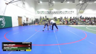 125 lbs Quarterfinal - Dominic Marquez, Cuesta College vs Isaac Antunez, Santa Ana College