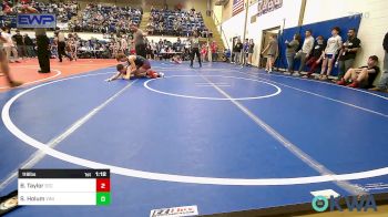 119 lbs Quarterfinal - Blake Taylor, Sallisaw Takedown Club vs Spencer Holum, Vinita Kids Wrestling