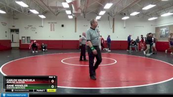 132 lbs Round 2 - Carlos Valenzuela, Highland, Riverside vs Dane Mangler, Dubuque Hempstead