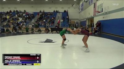 117 lbs Quarterfinal - Tiffany Yanagi, Mt. San Antonio College vs Mollie Jimenez, East Los Angeles College