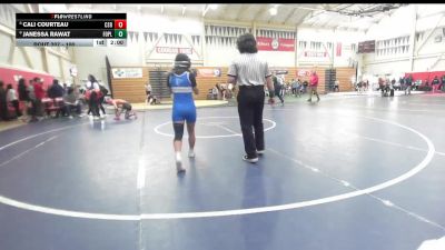 100 lbs Champ. Round 3 - Janessa Rawat, Foothill (Pleasanton) vs Cali Courteau, California (San Ramon)