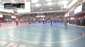 217 lbs Champ. Round 2 - Fernando Navarro, El Cerrito vs Wali Salemi, Newark Memorial
