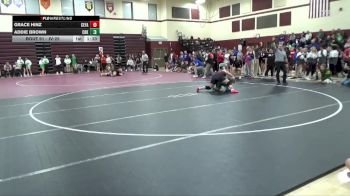 JV-25 lbs Quarterfinal - Grace Hinz, Cedar Falls vs Addie Brown, Cedar Rapids Kennedy