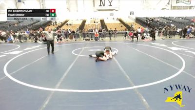 118 lbs Cons. Round 6 - Ryan Crissy, LeRoy Wrestling Club vs Ian Eisenhandler, Journeymen Wrestling Club
