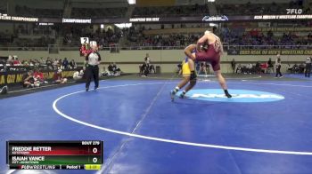 285 lbs Semifinal - Freddie Retter, Kutztown vs Isaiah Vance, Pitt-Johnstown