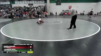 80 lbs Quarterfinal - Cameron Rios, Lions Wrestling Academy vs Shion Holmes, STL Warrior