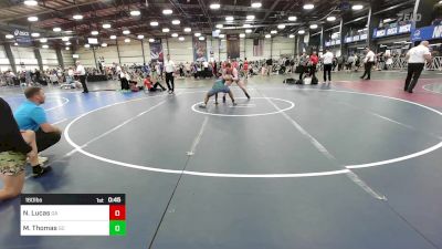 160 lbs Consi Of 64 #2 - Noah Lucas, GA vs Malachi Thomas, SC