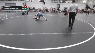138 lbs Quarterfinals (8 Team) - Cole Fogle, Grit Mat Club Red vs Charles Przymylski, Empire