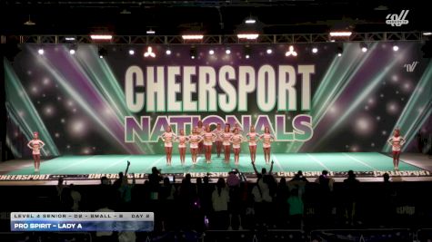 Pro Spirit - Lady A [2026 L4 Senior - D2 - Small - B Day 2] 2026 CHEERSPORT National All Star Cheerleading Championship