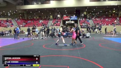 124 lbs Cons. Round 3 - Sophia Jackson, OK vs Kylee Hodges, KS