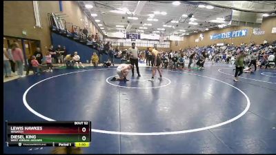 190 lbs Round 2 - Lewis Hawkes, Wasatch vs Diesel King, West Jordan Jaguars