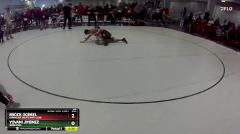 109 lbs Cons. Round 4 - Yovani Jimenez, Nebraska vs Brock Goebel, Syracuse Youth Mat Club