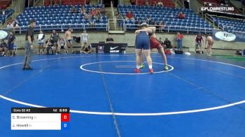 220 lbs Cons 32 #2 - Cullen Browning, Indiana vs Joshua Howell, Indiana