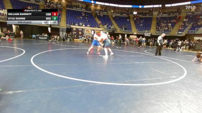 250 lbs 5th Place - William Barrett, Cumberland Valley vs Kyle Suhrie, Mercer