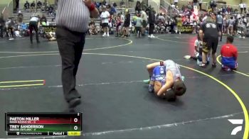 67 lbs Semis & 1st Wrestleback (8 Team) - Paeton Miller, Ragin Raisins WC vs Trey Sanderson, Indiana Outlaws