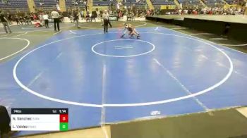 74 lbs Rr Rnd 4 - Noah Sanchez, Duran Elite vs Lincoln Valdez, Pomona Elite