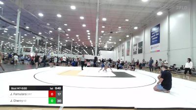 120 lbs Rr Rnd 1 - Jack Famularo, Grit Mat Club vs Jack Cherry, Kraken Blue