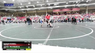 100 lbs Champ. Round 1 - Nathan Russell, Maize WC vs Rafael Velazquez Iii, WTC