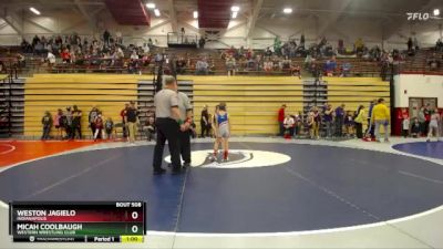 57-63 lbs Champ. Round 1 - Micah Coolbaugh, Western Wrestling Club vs Weston Jagielo, Indianapolis