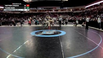 4A 127 lbs Cons. Semi - Matthew Longdon, St. Pius X vs Flores Mark, Silver