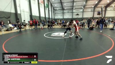 145 lbs Champ. Round 2 - Logan Utecht, Inland Northwest Wrestling Training Center vs Stone Hartford, NWWC