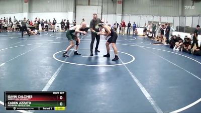 125 lbs Cons. Round 3 - Gavin Calcines, Wrestling University vs Caden Azzato, Michigan Revolution