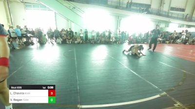 98 lbs Consi Of 8 #1 - Lucas Chavira, Bear WC vs Vaelen Regan, Team Puma