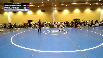 132 lbs Champ. Round 1 - Weston Baumgartner, Maryland vs Hayden Lauterback, New Jersey