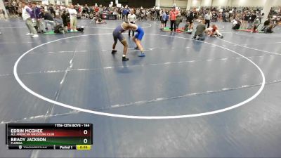 144 lbs Cons. Round 2 - Edrin McGhee, All American Wrestling Club vs Brady Jackson, Florida