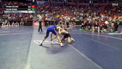 1A-132 lbs Cons. Round 4 - Ryder Eklund, Ogden vs Blake Irvine, Don Bosco