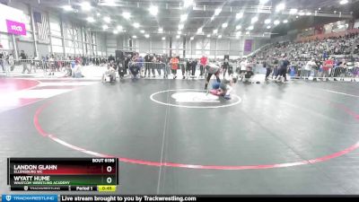 92 lbs Cons. Round 3 - Wyatt Hume, Whatcom Wrestling Academy vs Landon Glahn, Ellensburg WC