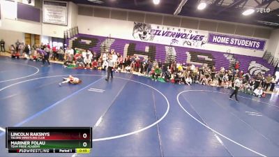 62 lbs Quarterfinal - Mariner Folau, Team Pride Academy vs Lincoln Raksnys, Talons Wrestling Club