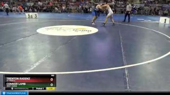 195 lbs Champ. Round 1 - Trenton Radenz, St. Mary`s vs Connor Lamb, West Fargo