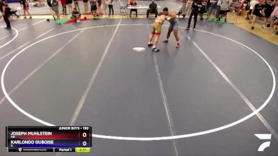 190 lbs Champ. Round 2 - Joseph Muhlstein, MN vs Karlondo Duboise, IL