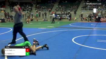 70 lbs Consi Of 4 - Roy Caudill-Tuel IV, Derby Wrestling Club vs Aubrey Robins, RAW