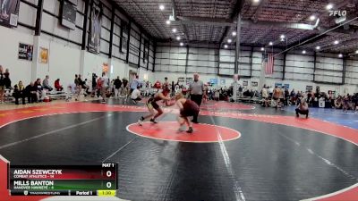 132 lbs Round 1 (4 Team) - Aidan Szewczyk, COMBAT ATHLETICS vs Mills Banton, HANOVER HAWKEYE