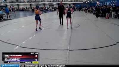 103 lbs Quarterfinal - Mackenzie Graves, Quincy vs Kelly Enriquez, Wisconsin Stevens Point