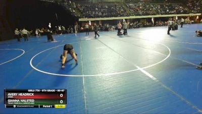 80-87 lbs Round 1 - Gianna Halsted, Team Porcelli Wrestling vs Avery Headrick, Iowa