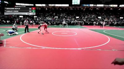 108 lbs Champ. Round 1 - Lindley Crow, FFWA vs Benjamin Boyle, EAG2