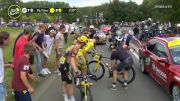 Yellow Jersey Wout Van Aert Crashes On Stage 5 Of 2022 Tour De France